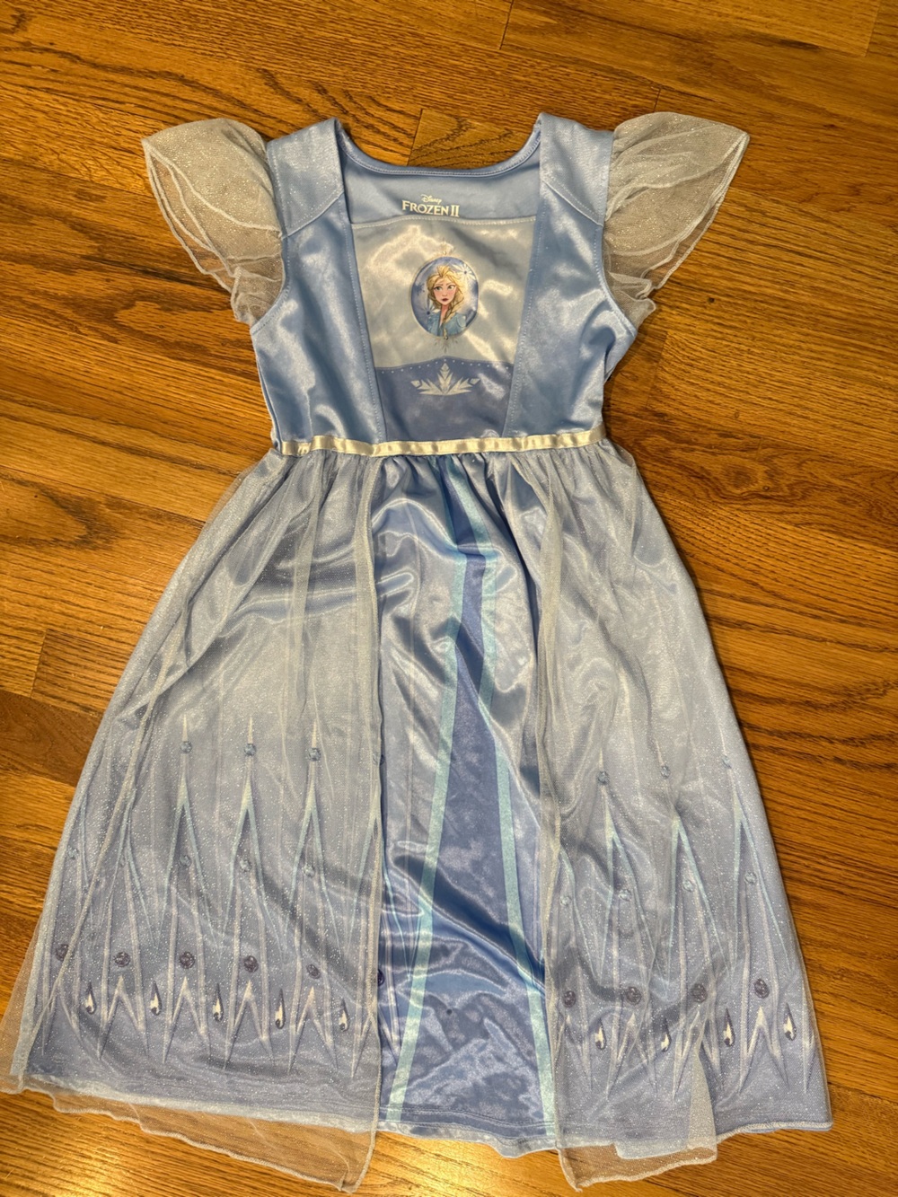 Disney Light Blue Elsa nightgown Costume Dress size 6x